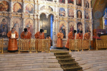 Высокопреосвященнейший схимитрополит Никон (Васин) и Преосвященнейший Евфимий, епископ Усманский, викарий Липецкой епархии, совершили Божественную литургию во Владимирском соборе Задонского Рождество-Богородицкого мужского монастыря