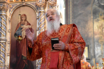 Высокопреосвященнейший схимитрополит Никон (Васин) и Преосвященнейший Евфимий, епископ Усманский, викарий Липецкой епархии, совершили Божественную литургию во Владимирском соборе Задонского Рождество-Богородицкого мужского монастыря