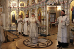 В канун праздника Собора Архистратига Божия Михаила и прочих Небесных Сил бесплотных, Высокопреосвященнейший Арсений, митрополит Липецкий и Задонский, совершил Всенощное бдение в кафедральном соборе Рождества Христова г. Липецка