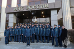 Александр Куренков проинспектировал работу Спецуправления пожарной охраны МЧС России на космодроме Байконур и передал три единицы новой техники