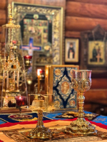 В Неделю 26-ю по Пятидесятнице, день памяти великомученицы Екатерины, Глава митрополии совершил Божественную литургию и чин молебного пения в скитском храме иконы Божией Матери «Скоропослушница» с. Даньшино