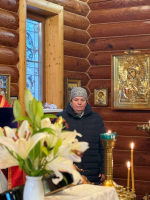 В Неделю 26-ю по Пятидесятнице, день памяти великомученицы Екатерины, Глава митрополии совершил Божественную литургию и чин молебного пения в скитском храме иконы Божией Матери «Скоропослушница» с. Даньшино