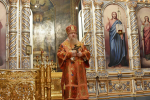 В Неделю 27-ю по Пятидесятнице, Высокопреосвященнейший схимитрополит Никон (Васин) и Преосвященнейший Евфимий, епископ Усманский, викарий Липецкой епархии, совершили Божественную литургию в Задонском Рождество-Богородицком мужском монастыре