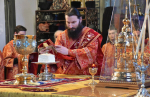 В Неделю 27-ю по Пятидесятнице, Высокопреосвященнейший схимитрополит Никон (Васин) и Преосвященнейший Евфимий, епископ Усманский, викарий Липецкой епархии, совершили Божественную литургию в Задонском Рождество-Богородицком мужском монастыре