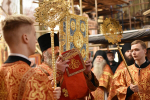 В Неделю 27-ю по Пятидесятнице, Высокопреосвященнейший схимитрополит Никон (Васин) и Преосвященнейший Евфимий, епископ Усманский, викарий Липецкой епархии, совершили Божественную литургию в Задонском Рождество-Богородицком мужском монастыре