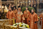 В Неделю 28-ю по Пятидесятнице, Высокопреосвященнейший схимитрополит Никон (Васин) и Преосвященнейший Евфимий, епископ Усманский, викарий Липецкой епархии, совершили Божественную литургию