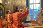 В Неделю 28-ю по Пятидесятнице, Высокопреосвященнейший схимитрополит Никон (Васин) и Преосвященнейший Евфимий, епископ Усманский, викарий Липецкой епархии, совершили Божественную литургию