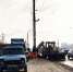 Тротуар на мосту через Каменный лог перерыли энергетики - Gorod48.ru