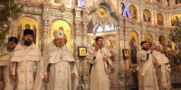 В праздник Святого Богоявления, Крещения Господа Бога и Спаса нашего Иисуса Христа Глава митрополии совершил Богослужения в кафедральном соборе Рождества Христова г. Липецка - Первое Липецкое благочиние