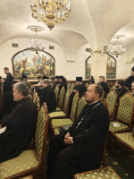 В рамках XXXIV Международных Рождественских образовательных чтений состоялась встреча председателя Синодального отдела по взаимоотношениям Церкви с обществом и СМИ В.Р. Легойды с руководителями профильных епархиальных подразделений