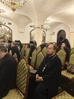 В рамках XXXIV Международных Рождественских образовательных чтений состоялась встреча председателя Синодального отдела по взаимоотношениям Церкви с обществом и СМИ В.Р. Легойды с руководителями профильных епархиальных подразделений