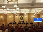 В рамках XXXIV Международных Рождественских образовательных чтений состоялась встреча председателя Синодального отдела по взаимоотношениям Церкви с обществом и СМИ В.Р. Легойды с руководителями профильных епархиальных подразделений
