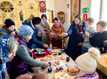 В Прощеное воскресенье на приходе храма свт. Луки исповедника, архиепископа Симферопольского, г. Липецка состоялась чайная трапеза для прихожан