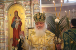 В праздник Входа Господня в Иерусалим, Высокопреосвященнейший Арсений, митрополит Липецкий и Задонский совершил богослужения