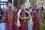 Высокопреосвященнейший схимитрополит Никон (Васин) и Преосвященнейший Евфимий, епископ Усманский, викарий Липецкой епархии, совершили Божественную литургию во Владимирском соборе Задонского Рождество-Богородицкого мужского монастыря
