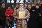 Высокопреосвященнейший схимитрополит Никон (Васин) и Преосвященнейший Евфимий, епископ Усманский, викарий Липецкой епархии, совершили Божественную литургию во Владимирском соборе Задонского Рождество-Богородицкого мужского монастыря