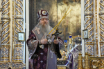 Высокопреосвященнейший схимитрополит Никон (Васин) и Преосвященнейший Евфимий, епископ Усманский, викарий Липецкой епархии, совершили Божественную литургию во Владимирском соборе Задонского Рождество-Богородицкого мужского монастыря