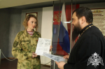 В Липецке представитель духовенства провел просветительскую беседу с личным составом Росгвардии