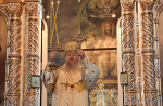 Высокопреосвященнейший схимитрополит Никон (Васин) и Преосвященнейший Евфимий, епископ Усманский, викарий Липецкой епархии, совершили Божественную литургию во Владимирском соборе Задонского Рождество-Богородицкого мужского монастыря