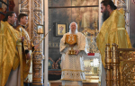 Высокопреосвященнейший схимитрополит Никон (Васин) и Преосвященнейший Евфимий, епископ Усманский, викарий Липецкой епархии, совершили Божественную литургию во Владимирском соборе Задонского Рождество-Богородицкого мужского монастыря