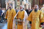 Высокопреосвященнейший схимитрополит Никон (Васин) и Преосвященнейший Евфимий, епископ Усманский, викарий Липецкой епархии, совершили Божественную литургию во Владимирском соборе Задонского Рождество-Богородицкого мужского монастыря
