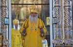 Высокопреосвященнейший схимитрополит Никон (Васин) и Преосвященнейший Евфимий, епископ Усманский, викарий Липецкой епархии, совершили Божественную литургию во Владимирском соборе Задонского Рождество-Богородицкого мужского монастыря