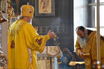 Высокопреосвященнейший схимитрополит Никон (Васин) и Преосвященнейший Евфимий, епископ Усманский, викарий Липецкой епархии, совершили Божественную литургию во Владимирском соборе Задонского Рождество-Богородицкого мужского монастыря