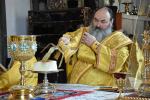 Высокопреосвященнейший схимитрополит Никон (Васин) и Преосвященнейший Евфимий, епископ Усманский, викарий Липецкой епархии, совершили Божественную литургию во Владимирском соборе Задонского Рождество-Богородицкого мужского монастыря