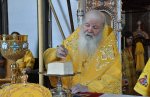 Высокопреосвященнейший схимитрополит Никон (Васин) и Преосвященнейший Евфимий, епископ Усманский, викарий Липецкой епархии, совершили Божественную литургию во Владимирском соборе Задонского Рождество-Богородицкого мужского монастыря