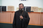 Ключарь кафедрального собора Рождества Христова г. Липецка принял участие в торжественном мероприятии УВД посвященному Дню России
