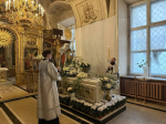 Глава Липецкой митрополии в Богоявленском кафедральном соборе в Елохове г. Москвы, совершил Божественную литургию и панихиду по случаю 36-й годовщины со дня интронизации приснопамятного Святейшего Патриарха Московского и всея Руси Алексия II