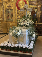Глава Липецкой митрополии в Богоявленском кафедральном соборе в Елохове г. Москвы, совершил Божественную литургию и панихиду по случаю 36-й годовщины со дня интронизации приснопамятного Святейшего Патриарха Московского и всея Руси Алексия II