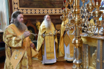 В Неделю 8-ю по Пятидесятнице, Высокопреосвященнейший схимитрополит Никон (Васин) и Преосвященнейший Евфимий, епископ Усманский, викарий Липецкой епархии совершили Божественную литургию