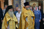 В Неделю 8-ю по Пятидесятнице, Высокопреосвященнейший схимитрополит Никон (Васин) и Преосвященнейший Евфимий, епископ Усманский, викарий Липецкой епархии совершили Божественную литургию