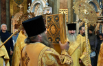 В Неделю 8-ю по Пятидесятнице, Высокопреосвященнейший схимитрополит Никон (Васин) и Преосвященнейший Евфимий, епископ Усманский, викарий Липецкой епархии совершили Божественную литургию
