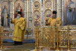 В Неделю 8-ю по Пятидесятнице, Высокопреосвященнейший схимитрополит Никон (Васин) и Преосвященнейший Евфимий, епископ Усманский, викарий Липецкой епархии совершили Божественную литургию