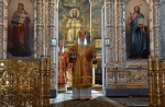 В Неделю 11-ю по Пятидесятнице, Высокопреосвященнейший схимитрополит Никон (Васин) и Преосвященнейший Евфимий, епископ Усманский, викарий Липецкой епархии совершили Божественную литургию