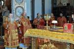 В Неделю 11-ю по Пятидесятнице, Высокопреосвященнейший схимитрополит Никон (Васин) и Преосвященнейший Евфимий, епископ Усманский, викарий Липецкой епархии совершили Божественную литургию