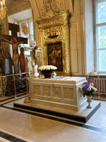 Высокопреосвященнейший Арсений, митрополит Липецкий и Задонский совершил панихиду у гробницы приснопамятного Святейшего Патриарха Московского и всея Руси Алексия II, в день 65-ой годовщины архиерейской хиротонии почившего Первосвятителя